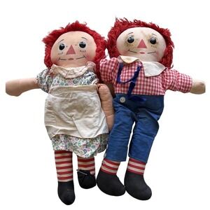 Rare Vintage 1960's Original Knickerbocker Raggedy Ann Doll & Andy I love you!
